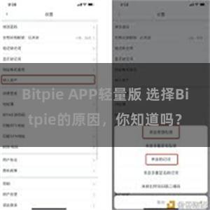 Bitpie APP轻量版 选择Bitpie的原因，你知道吗？